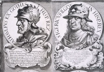 Portraits of Ataulf and Sigeric
