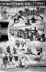 Poster for Joly system elaborated in 1896 to pose a threat to Lumiere system