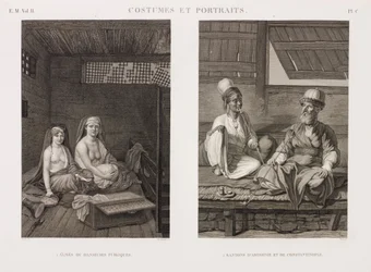 Public Dancers and Figures of Abyssinia and Constantinople
