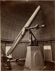 Refracting telescope with equatorial mounting, Washington DC, USA