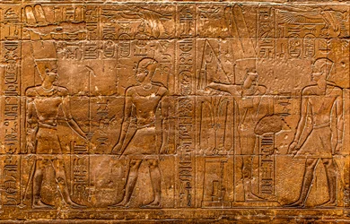Relief, Luxor Temple, Thebes, Egypt