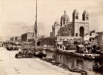 Exterior view of the Basilica Cathedral Sainte Marie Maggiore, Marseille