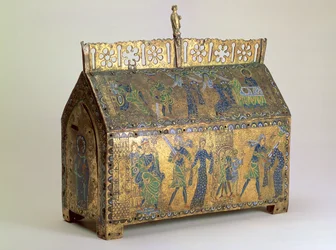 Reliquary casket with Scenes from the Life of St Valeria, Limoges, c.1175