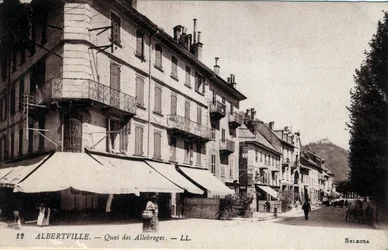 Albertville: View of the Quai des Allobroges