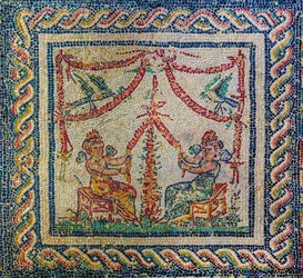 Roman villa with wonderful mosaic floors