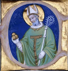Saint Nicolas of Myra, Historiated Initial 