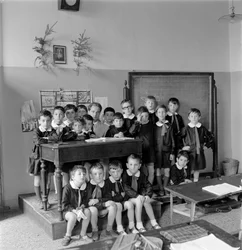 School of Boys in Venice, Students Wear a Blouse. 1950s