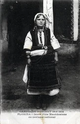 Portrait of a Macedonian Girl in National Costume