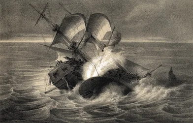 Shipwreck of the Whaling Ship Essex on November 20