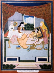 Sick Woman with Doctor and Nurse