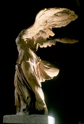Side View of the Victory of Samothrace