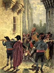 Spanish Serenade. Engraving in The Peoples of the Earth 1890