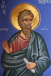 St Andrew Fresco in Pedoulas Orthodox Church, Pedoulas, Cyprus