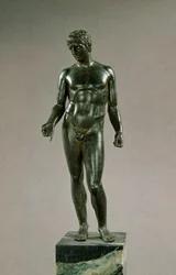 Statue of Mercury, adaptation of the Greek Discophoros of Polyclitus, Roman, 25-50 AD