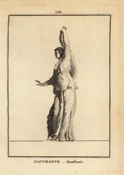 Statue of a Dancing Bacchante, Follower of the Roman God of Wine Bacchus