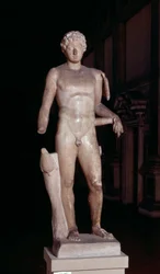 Statue of a youth with the attributes of Mercury, Roman