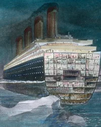 Steam Ship on Great Journey