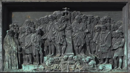 Strasbourg, Bas-relief of the Sculpture of Gutenberg, Europe