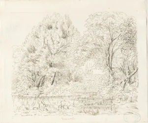 Tamworth - Rural View: ink drawing, nd [19th cent]