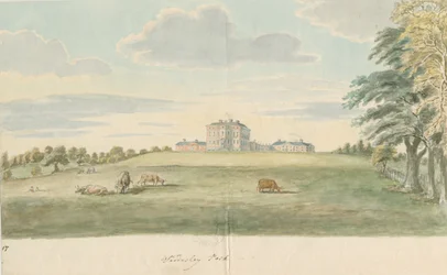 Teddesley Hall (watercolour painting, late 18th century)