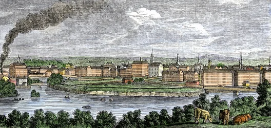 Textile Mills along the Merrimack and Concord Rivers