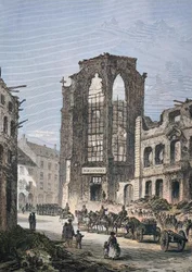 The Destroyed Building of the Library in Strasbourg