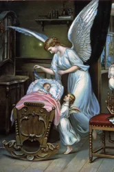 The Guardian Angel Watching Over the New Born, Late 19th Century