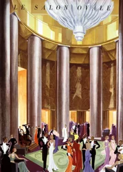 The Oval Lounge of the Atlantic Liner