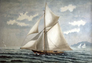 The sailboat La Bettina, end 19th century