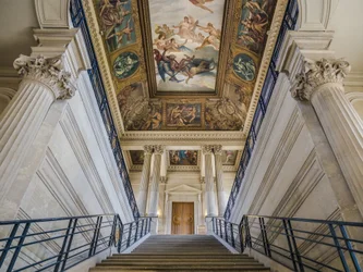 The staircase, architect Charles Lelong and Edouard Dubois
