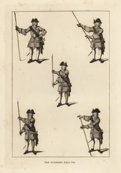 The standing salute exercises