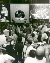 Triumph After Splashdown of Apollo 11