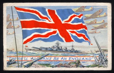 United Kingdom: A patriotic postcard produced in Canada during WW2 by C.L.C.