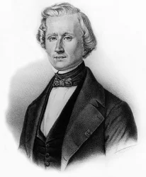 Urbain Jean Joseph Le Verrier (1811-1853) French Astronomer and Director of the Observatory at Paris, Engraving by Auguste Roy