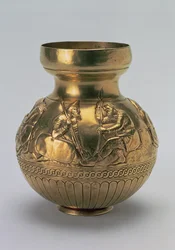 Vessel Depicting Scythian Warriors, Greek Work from the Bosporan Kingdom, Second Half of the 4th Century BC