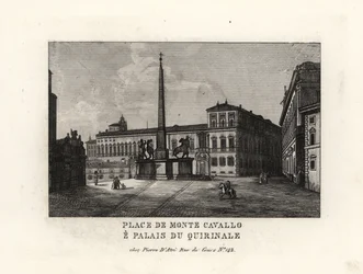 View of the Quirinal Palace and Square, Rome