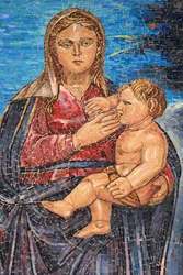 Virgin and child, Basilica of the Annunciation, Nazareth, Israel