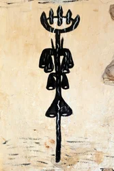 Voodoo Wall Painting on a Convent, Togoville, Togo