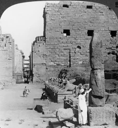 Avenue of Sacred Images after Excavation, Karnak, Thebes, Egypt