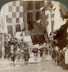 Dotombori, or Theatre Street, Osaka, Japan, 1904