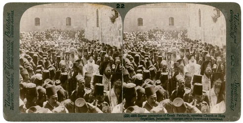 Easter Procession of the Greek Patriarch, Entering the Church of Holy Sepulchre, Jerusalem, 1903