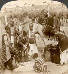 Experts Purchasing Silk Cocoons for Export to France, Antioch, Syria