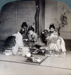 Geishas at Dinner, Tokyo, Japan, 1904