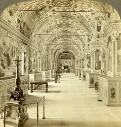 Interior of the Vatican Library, Rome, Italy