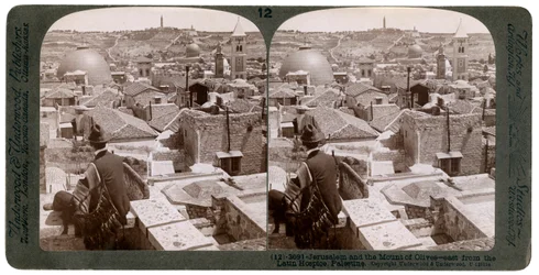 Jerusalem and the Mount of Olives, Looking East from the Latin Hospice, Palestine