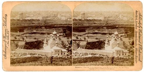 Jerusalem, as seen from the Mount of Olives, Palestine