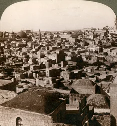 Jerusalem, as seen from the northern wall, Palestine