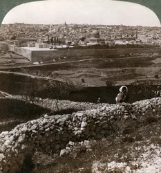 Jerusalem, as Seen from the South-East, Showing the Site of the Temple, Palestine