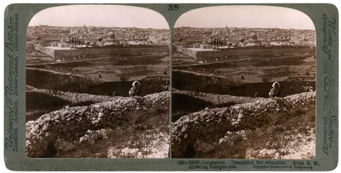 Jerusalem, as Seen from the South-East, Showing the Site of the Temple, Palestine