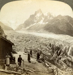 Mer de Glace from the Chapeau, near Chamonix, France
